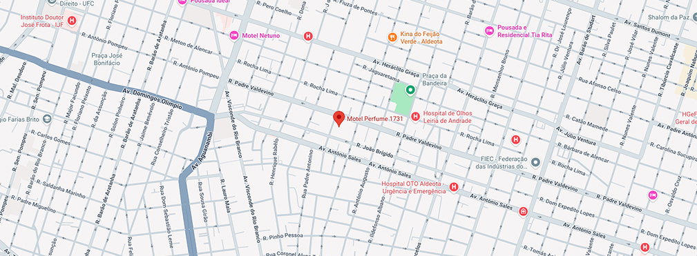 mapa da localização do Perfume Motel